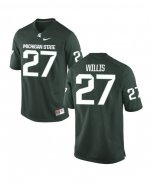Men's Michigan State Spartans NCAA #27 Khari Willis Green Authentic Nike Stitched College Football Jersey AG32U63NP